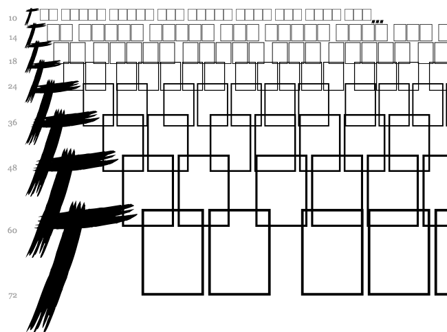Manga Style font waterfall
